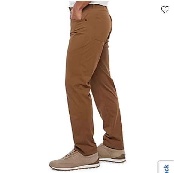 Nwt Stylus 5 Pocket Mens Slim Fit Flat Front Pants in sepia 34x32 - Picture 3 of 3